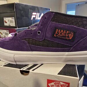 Vans Skate Half Cab Croc Grape Purple VN0A5FCDGPE Men's Size 10 US NEW